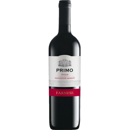 Вино Санджовезе-Мерло, Прімо / Sangiovese-Merlot, Primo, Farnese Fantini, червоне сухе 12% 0.75л slide 1