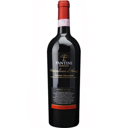 Вино Монтепульчано д'Абруццо / Montepulciano D'abruzzo, Colline Teramane, Farnese Fantini, червоне сухе 13.5% 0.75л