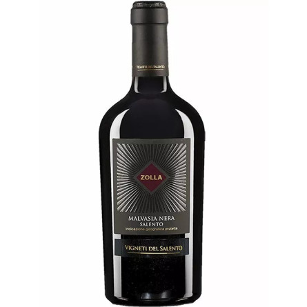 Вино Мальвазия Нера Саленто / Malvasia Nera Salento, Zolla, красное полусухое 13% 0.75л