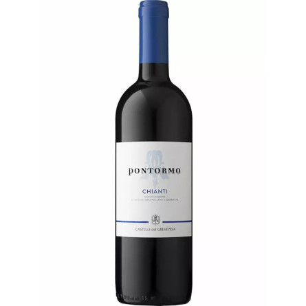 Вино К'янті Понтормо / Chianti Pontormo, Castelli del Grevepesa, червоне сухе 13% 0.75л