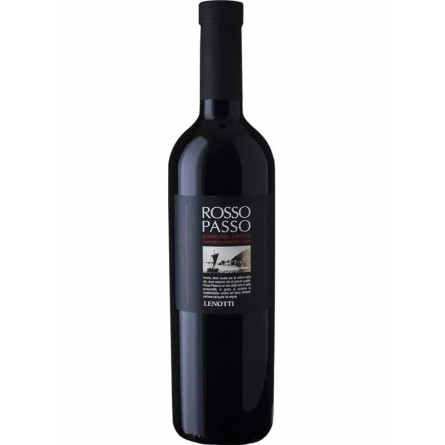 Вино Россо Пассо / Rosso Passo, Lenotti, червоне напівсухе 0.75л