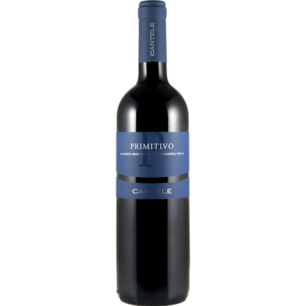 Вино Примитиво / Primitivo, Cantele, красное сухое 0.75л