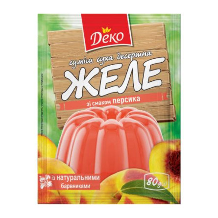 Желе Деко зі смаком персика 80г