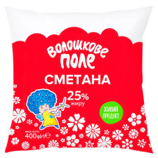 Сметана Волошкове поле 25% 400г mini slide 1