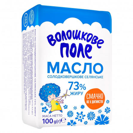 Масло Волошкове Поле Селянское сладкосливочное 73% 100г