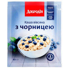 Каша Добродія вівсяна з чорницею 40г mini slide 1