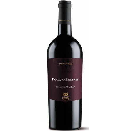 Вино Поджо Пасано, Негроамеро / Poggio Pasano, Negroamaro, красное сухое 0.75л slide 1
