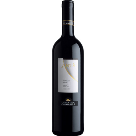 Вино Анте, Барбера д'Асті Суперіоре / Ante, Barbera dAsti Superiore, Ca'Bianca, червоне сухе 0.75л