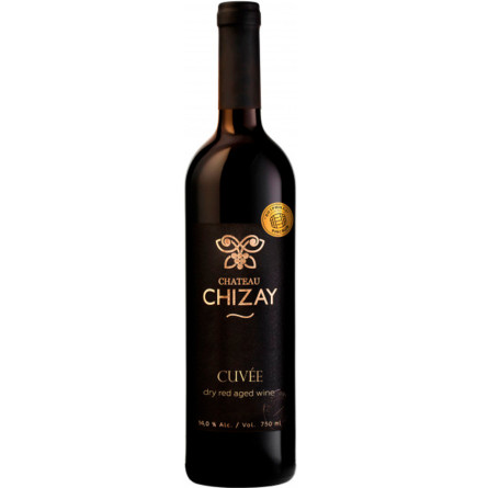 Вино Кюве, Чизай / Cuve, Chizay, червоне сухе 0.75л slide 1