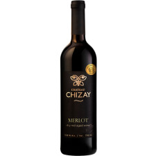 Вино Мерло, Чизай / Merlot, Chizay, червоне сухе 0.75л mini slide 1