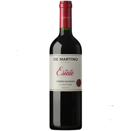 Вино Каберне Совіньйон, Естейт / Cabernet Sauvignon, Estate, De Martino, червоне сухе 0.75л slide 1