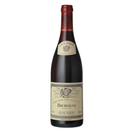 Вино Бургонь Кувен де Жакобан / Bourgogne, Couvent Des Jacobins, Louis Jadot, червоне сухе 0.75л