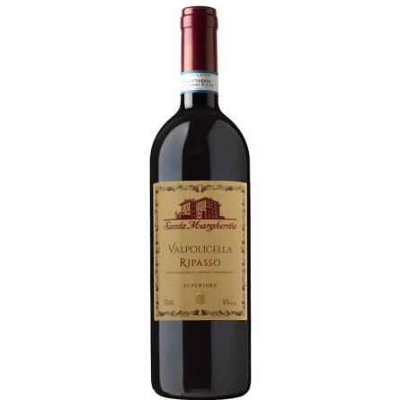 Вино Вальполичелла Рипассо / Valpolicella Ripasso, Santa Margherita, красное сухое, 0.75л