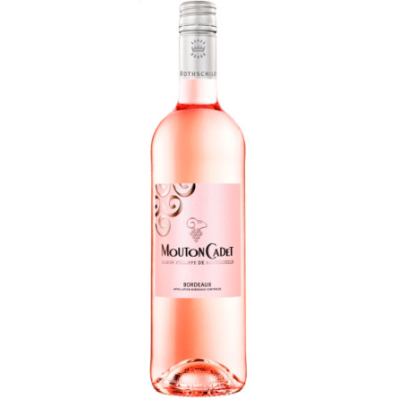 Вино Бордо Розе, Мутон Каде / Bordeaux Rose, Mouton Cadet, розовое сухое 0.75л