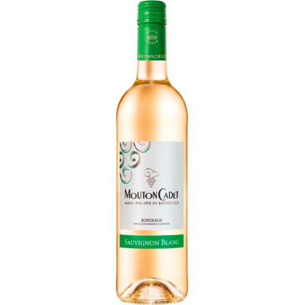 Вино Совіньйон Блан, Мутон Каде / Sauvignon Blanc, Mouton Cadet, біле сухе 0.75л