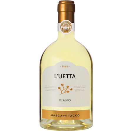 Вино Л'Уетта, Фіано / L'Uetta, Fiano, Masca del Tacco, біле сухе 0.75л