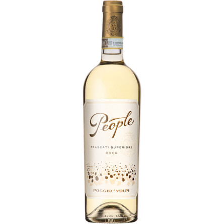 Вино Пипл, Фраскати Супериоре / People, Frascati Superiore, Poggio le Volpi, белое сухое 0.75л slide 1