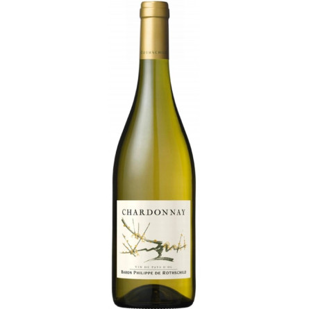 Вино Шардоне / Chardonnay, Baron Philippe de Rothschild, белое сухое 0.75л
