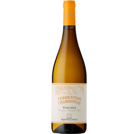 Вино Верментіно-Шардоне / Vermentino-Chardonnay, Tenuta Montecchiesi, біле сухе 0.75л