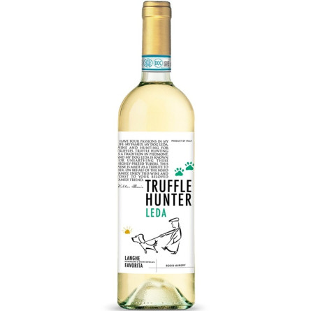 Вино Ланге, Фаворита / Langhe, Favorita, Truffle Hunter Leda, біле сухе 0.75л