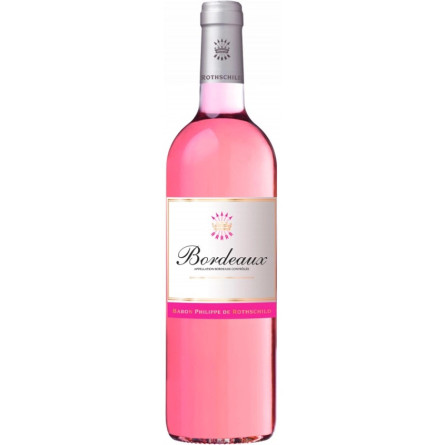 Вино Бордо Розе / Bordeaux Rose, Baron Philippe de Rothschild, розовое сухое 0.75л