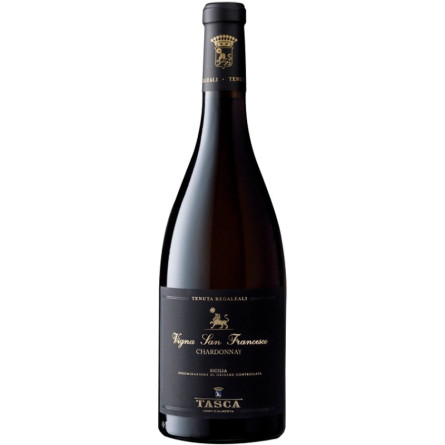 Вино Винья Сан Франческо, Шардоне / Vigna San Francesco, Chardonnay, Conte Tasca D'almerita, белое сухое 0.75л