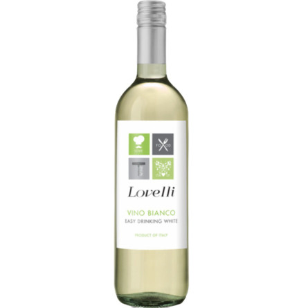 Вино &quot;Ловеллі&quot; Б'янко д'Італія / &quot;Lovelli&quot; Bianco d'Italia, Provinco Italia, біле сухе 0.75л