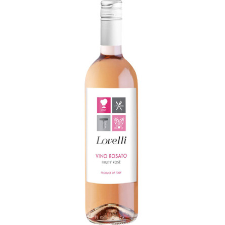 Вино "Ловеллі" Росато д'Італія / "Lovelli" Rosato d'Italia, Provinco Italia, рожеве сухе 0.75л