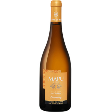 Вино Гран Резерва Шардоне, Мапу / Gran Reserva Chardonnay, Mapu, біле сухе 0.75л