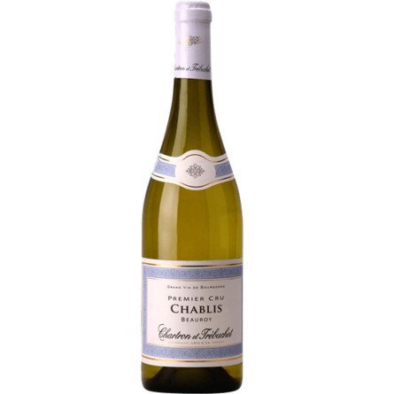 Вино Шаблі Прем'єр Крю, Шартрон та Требуше / Chablis 1er Cru, Chartron et Trebuchet, біле сухе 0.75л