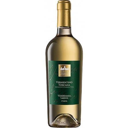 Вино Верментіно Тоскана / Vermentino Toscana, Vignaioli Morellino di Scansano, біле сухе 0.75л slide 1