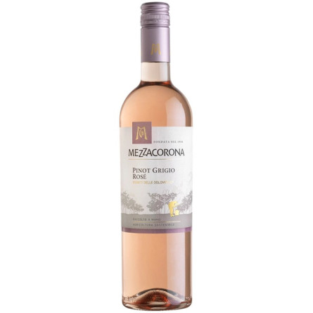 Вино Пино Гриджио Розе, Мезакорона / Pinot Grigio Rose, Mezzacorona, розовое сухое 0.75л