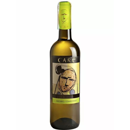 Вино Макабео-Шардоне / Macabeo-Chardonnay, Bodegas Care, біле сухе 0.75л