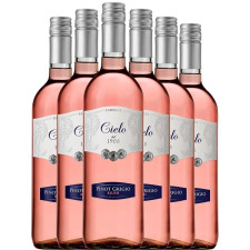 Набір вина (10%) Піно Гріджио Блаш / Pinot Grigio Blush, Cielo e Terra, рожеве напівсухе 6*0.75л mini slide 1