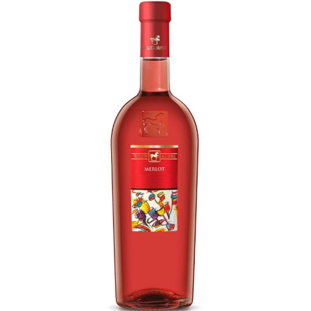 Вино Мерло, Розе / Merlot, Rose, Tenuta Ulisse, рожеве напівсухе 0.75л