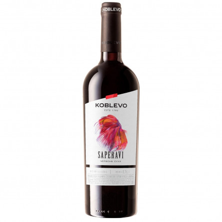 Вино червоне Коблево Сапераві виноградне ординарне столове сухе 13% 750мл slide 1