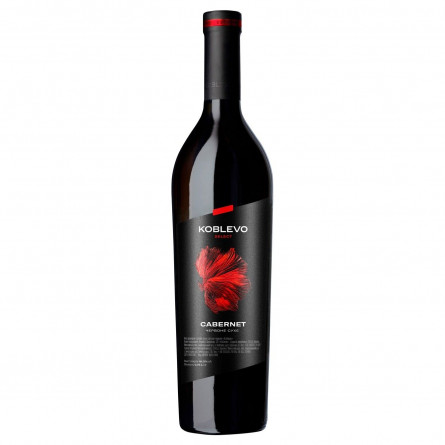 Вино червоне Коблево Селект Каберне виноградне ординарне столове сортове сухе 13% 750мл
