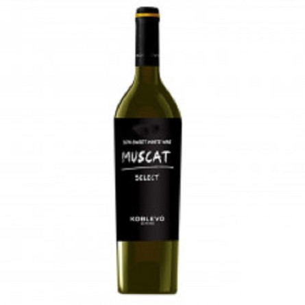 Вино Koblevo Muscat Select біле напівсолодке 9.5-13% 0,75л