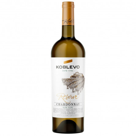 Вино Коблево Reserve Шардоне біле сухе 0,75л slide 1