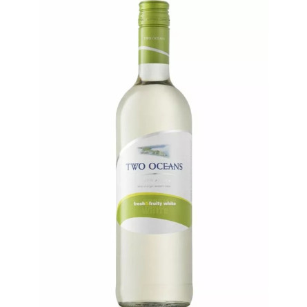 Вино Фреш Енд Фрут Уайт / Fresh and Fruity White, Two Oceans, біле напівсухе 12% 0.75л