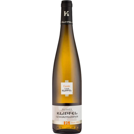 Вино Гевюрцтраминер, Кюве Луи Клипфель / Gewurztraminer, Cuvee Louis Klipfel, белое полусухое 12.5% 0.75л
