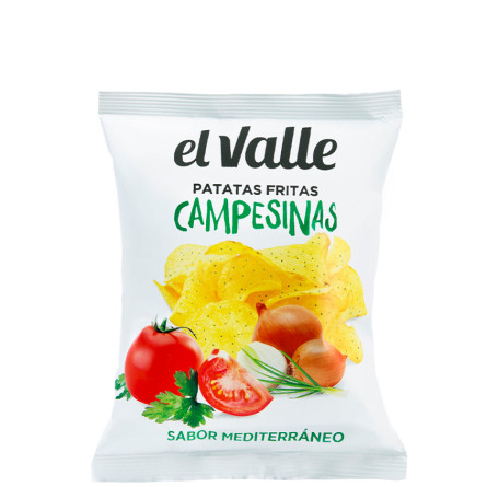 Чіпси картопляні із середземноморським смаком, El Valle, 45г slide 1