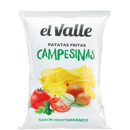 Чипси картопляні зі смаком овочів, El Valle, 130г