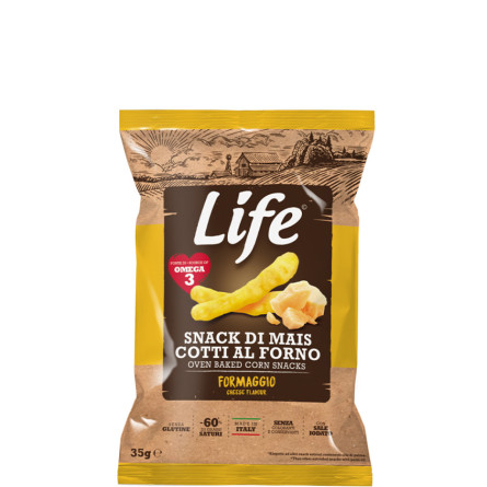 Снеки кукурудзяні зі смаком сиру, Life Snack, 35г