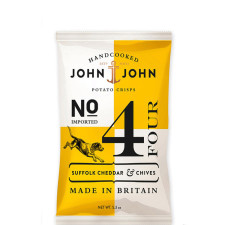 Чіпси з сиром Чеддер з Саффолку і шніт-цибулею, John John, 40г mini slide 1