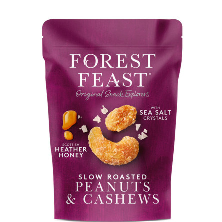 Суміш смажених горіхів з медом і морською сіллю, Forest Feast, 120г