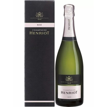 Шампанське Енріо Розе Брют / Henriot Rose Brut, рожеве 12% 0.75л в коробці