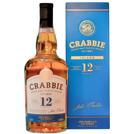 Виски Крабби / Crabbie, 12 лет, 40%, 0.7л, в коробке