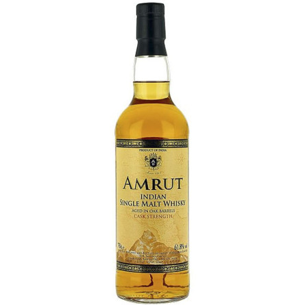 Виски Амрут, Каск Стрэн / Amrut, Cask Strength, 61.5%, 0.7л, в тубусе