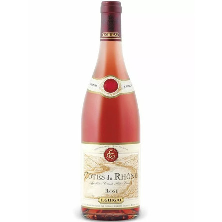 Вино Кот дю Рон Розе / Cotes du Rhone Rose, E. Guigal, рожеве сухе 0.75л